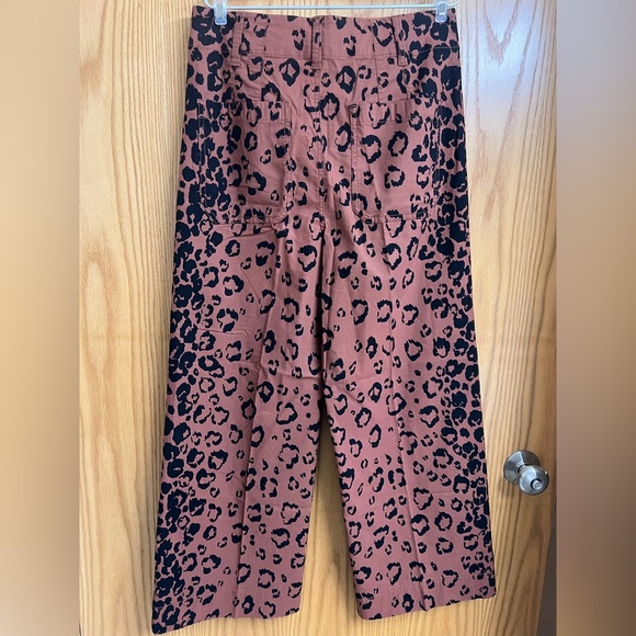 The Colette Cropped Wide-Leg AnimalAnthropologie Maeve the Colette leopard print - Picture 6 of 10